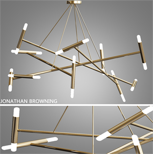 Le Pentagone Chandelier by Jonathan Browning